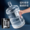 Baijie Pure Water Bucket Food Grade PC Mineral Water Bucket Transparent Portable Bucket Tea Bucket Large Capacity Bucket Black Cover 7.5L