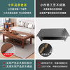 Xiaojiangcai solid wood coffee table living room home modern simple office table small apartment new Chinese tea table walnut double layer 100