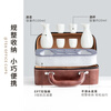 Clay printed ceramic wine set portable storage two pots four cups wine set household rice wine white wine cup travel bag wine set T92-05B celadon wine set 2 pots 4 cups travel set