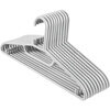 Made in Tokyo, traceless clothes hangers, plastic clothes hangers, wet and dry clothes supports, non-slip clothes hangers for student dormitories, 10 gray