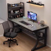 BENMUZIZAI computer desk desktop home e-sports table bedroom table simple rental house desk student writing desk with storage rack under the desk black 100cm