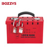 BOZZYS shared lock box portable 12-hole lock management spray energy isolation LOTO industrial safety lock box 230*152*95MM BD-X01