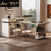 Sanke Furniture 2025 new high-end kitchen multi-functional sideboard bar guide island dining table integrated household retractable rotating 1.4m island + 1.6m dining table (with tea)