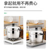 Shunda (SND) 304 stainless steel thickened double bottom Japanese steamer single layer multi-purpose soup pot steamer rice pot open flame induction cooker universal 1 layer 24cm