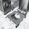 Suitable for Hisense washing machine base refrigerator tripod mat bracket fully automatic foot pad anti-slip anti-shock pad height bracket gray basic 4 threaded feet-ordinary stainless steel single tube