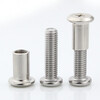 Haodong nickel-plated large flat head cross locking screws and knocking plywood nuts furniture combination connection sub-native nail bolts M6M8 6*35 screws with 8*12*M6 female-5 sets