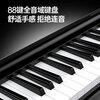 Terrence electronic keyboard 88-key folding piano for adults and children, beginner electric piano keyboard teaching instrument V10 portable piano, elegant black + original piano bag + Z-shaped piano stand