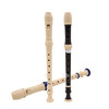 Chimed style treble 8-hole 6-hole recorder eight-hole musical instrument for children who are beginners and primary school students use flute teaching British 8-hole small number one blue + full set of gifts