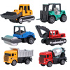 TaTanice children's alloy engineering vehicle toy excavator shovel forklift set collection car model boy New Year gift