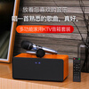 Leiden (OHAYO) S10 home ktv singing complete equipment audio set karaoke machine can be connected to the TV to practice singing small karaoke machine karaoke machine home household high-power singing speaker standard version peach wood grain 60W free double microphone official standard same day/next day delivery