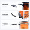 Corini Tool Cart Auto Repair Trolley Cold Rolled Steel Combination Lock Drawer Tool Box Storage Cabinet Orange Gray Color ZKX-716H Can Be Customized
