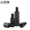 Guwanji iron black single-head hexagonal stud iron column chassis motherboard screw column connection column support column single-pass hexagonal copper column M4*25+6 10 pieces