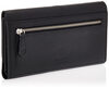 Timberland Women's Leather RFID Flap Wallet Clutch, Black (Pebble) One Size