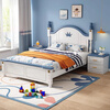 Tongli solid wood children's bed boy bed princess bed modern simple boy bed girl bed student bed single bed pink single bed including installation 1.5m*2.0m