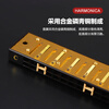 Guoguang 24-hole commemorative model polyphonic C key harmonica for beginners students 28-hole entry-level self-taught accented harmonica wind instrument 24-hole C key polyphonic silver beginner model