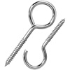Tianzhuo Hardware 304 stainless steel sheep's eye nails, self-tapping screws, hooks, rings, iron hooks, sheep's eye wood screws, iron question marks, horns, M3 circle shape 2 pcs