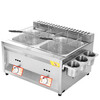 Yushang fryer, outdoor stall, gas Malatang, Oden machine, large capacity fried skewers, noodle cooker, fried chicken steak, thickened three pots + 2 oden + noodle basket