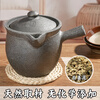 Ying kiln cauldron Ying Jing casserole Chinese medicine casserole pot home use decoction Chinese medicine casserole traditional unglazed uncoated old-fashioned medicine casserole (single handle) gift pack + open pot - 3.5L