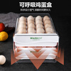 Oraldo egg carton double drawer refrigerator egg storage box egg box shockproof egg tray egg storage box with time scale, four layers can hold 80 eggs