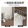 YOUQIN stainless steel red wine glass rack hanging upside down household goblets hanging storage rack high-end light luxury ornaments wine cabinet rack stainless steel red wine glass rack 6-speed - gun gray