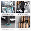 MiBangshu kitchen rack draining dish rack countertop dish rack dish drying rack tabletop storage rack knife holder chopstick tube shelf three-layer knife holder + chopping board holder + chopstick tube + hook