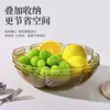 CAIZHI fruit plate living room snack plate light luxury style storage candy nut dried fruit plate champagne color CZ6854