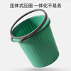 Meiya Trash Can Large Capacity Home Press Ring Kitchen Bedroom Office Bathroom Classification Wastebasket Random Color Press Ring Design Green 8L