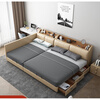 Qumandi three-person bed, large bed, tatami, second-child parent-child bed, third-child family combination, 4-person large bed, high box, multi-functional storage 3, 1.0+1.2m combination bed, bed circumference 2.3*2.26m, others x air pressure structure