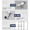 Jinguluo urinal flusher hand-pressed extended flushing valve tube flushing sensor delay valve copper exposed urinal valve KZS-862