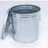 Huili ship galvanized trash can iron bucket labor protection iron cylinder outdoor trash can with lid fireproof 35 liters diameter 35 cm high 37 cm