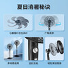 Midea electric fan floor fan for home use with large air volume, long-distance strong wind fan, vertical light sound, energy saving and timed cooling, super hot style, 7-blade high wind power 35MA