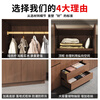 Xiashan Solid Wood Wardrobe Solid Wood Cabinet Bedroom Home Rental Large Wardrobe Pure Solid Wood Wardrobe Simple Walnut D Upgraded 60 Deep 180*60*200cm Single Cabinet Includes Installation