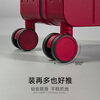 DTA red suitcase female wedding dowry trolley case wide trolley password travel suitcase male Bordeaux red 24 inches