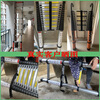 Aluminum alloy ladder thickened straight ladder 4/5/6/7 meters single-sided folding one-sided engineering telescopic ladder (German standard thickened) 8M single-sided telescopic ladder