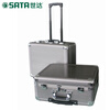 SATA tool box hardware large 24-inch multi-functional trolley tool box aluminum alloy aviation prop box 03621 03621_aluminum alloy trolley box 24