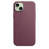 99% new Apple/Apple iPhone 15 Plus special MagSafe fine twill protective case-mulberry color magnetic phone case Apple original phone case