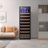 Bacchus red wine cabinet 191 bottles thermostatic cabinet multi-functional home commercial office large capacity refrigerated tea cabinet wine cabinet compressor air-cooled frost-free single door villa wine cellar YC-450 hanging cup model - single temperature - height 1.8m 157 bottles