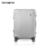 Samsonite suitcase 20-inch trolley case aluminum-magnesium alloy suitcase high-end password boarding case silver DB3