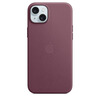 99% new Apple/Apple iPhone 15 Plus special MagSafe fine twill protective case-mulberry color magnetic phone case Apple original phone case