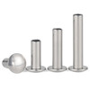 XMSJ304 stainless steel semi-hollow rivets flat round head hollow rivets diameter 2mm 50 pieces pole length 13mm