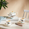 Magalonte New Year's gift West Lake Feast 6-head showerhead bone china tea set cup coffee cup and saucer with teapot