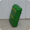 Small door green plastic mailbox, backless outdoor rainproof hanging newspaper box, advertising delivery box, green