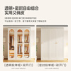 Shuaishi Wardrobe Storage Cabinet Bedroom Steel Children's Wardrobe Baby Clothing Locker Changhong Glass Clothes Storage Box Changhong Glass 160*55*240 + Top Cabinet
