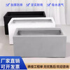 Qianlongyue rectangular cement flower pot extra large long magnesia mud flower box flower trough manger green plant outdoor potted bonsai white white 100*40*60 cm (length*width*height)