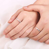 Fanci (Fanci) Wonderful Couple Rings A pair of silver rings for men and women, live gift for birthday from boyfriend to girlfriend, Wonderful Rings