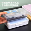 Baolian multifunctional storage box art painting transparent plastic pencil box color lead charcoal pencil large capacity double layer tool pen box light pink double layer multifunctional storage pen box
