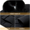 Flying in the Snow Down Jacket Men's Winter Duck Down Warm Fox Fur Lapel Middle-aged and Elderly Dad Casual Jacket Men's 180