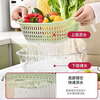 WELLMEET sink drain basket food-grade kitchen water filter artifact new household plastic vegetable basket double-layer fruit plate mint green large, medium and small 3-piece set recommended by the store manager food-grade PET/drain and mildew-proof