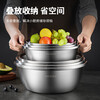 MAXCOOK 316L stainless steel basin, seasoning basin, thickened saucepan 22CM, vegetable basin, salad basin and basin MCWA1823