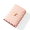 Scarecrow (MEXICAN) 2024 New Japanese Cute Small Wallet Women's Short Tri-fold Mini Wallet Student Coin Purse Pink